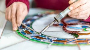 stained glass soldering