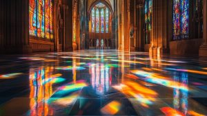stained glass sunlight